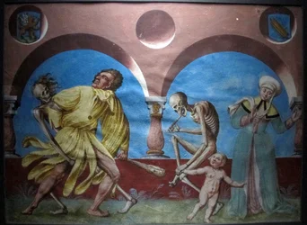 Copia de la danza macabra perdida de M. Manuel del cementerio dominicano de Berna (1512-20)